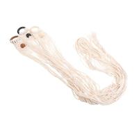 Hoement 3pcs Macrame Ukulele Hanger Wall Mount for 21-24 Inch Soprano Concert Ukuleles, Boho Decorative Rope Guitar Holder Easy Installation and Secure Wall Storage for Limited Spaces