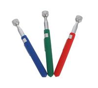 Hoement 3pcs Magnetic Pickup Tools Telescoping Magnet Sticks for Easy Retrieval of Parts Portable Gadgets for Nuts Bolts Screws Durable Construction Random Color