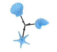 Hoement 3pcs Mediterranean Vintage Wall Hooks Coastal Resin Coat Hangers for Keys Jackets Hats Iron Ocean-Themed Towel and Bag Storage Rack for Entryway and Bathroom