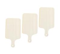 Hoement 3Pcs Mini Cutting Boards Multi-Function Serving Trays Natural Color DIY Ready Kitchen Home Accessory for Pizza Cheese Meat Charcuterie