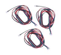 Hoement 3pcs Pin White Stepper Motor Cables Extension Wire for Printer Extruder Replacement Stable Power Transmission Compatible with Nema Drive Motor Connectors