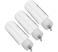 Hoement 3pcs Plastic Airbrush Paint Bottles for Siphon Feed Airbrushes Refillable Paint Storage Containers with Adapter Easy-clean Mixing Jars for Precise Color Matching