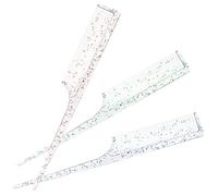 Hoement 3pcs Professional Abs Plastic Rat Tail Comb for Hair Parting and Dyeing Application, Flexible and Sturdy Styling Tool Suitable for Hair Art Artists and Barbers in Salon Use