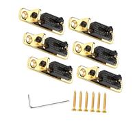 Hoement 3pcs Replacement Electric Guitar Bridge Metal Electric Guitar Bridge Roller for