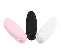Hoement 3pcs Reusable Nail Powder Tray Set with Compact Plastic Design Collecting Excess Dip Powder the Go Mobile Nail Services and French Manicure Technicians