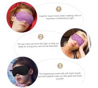 Hoement 3Pcs Silk Sleeping Eye Mask with Strap Comfortable Soft Satin Eyeshade for Travel Nap Yoga Night Sleep Lightweight Breathable Headband Strong Light Blocking Random Color