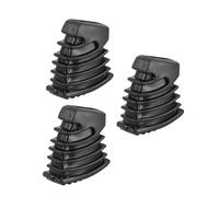 Hoement 3pcs Small Foot Pad Size Rack Feet Percussion Parts Drum Percussion Accessories Floor Drum Stand Parts Black