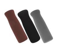 Hoement 3pcs Thicken Non-Skid Cane Handle Grips for Elderly Walking Stick Crutch Grips Comfortable Finger-Contour Design Protector for Outdoor Use