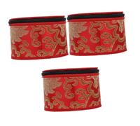 Hoement 3pcs Tibetan Singing Bowl Case for Meditation Delicate Storage Bag for Buddhist Singing Bowl Holder Use Random Color