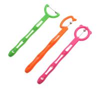 Hoement 3Pcs Tongue Muscle Skills Trainer Tongue Tip Strengthener and Mobility Exerciser for Speech Improvement Oral Motor Coordination and Pronunciation Development