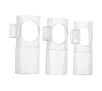 Hoement 3Pcs Transparent Flute Blower Aid with Membrane Protector for Beginner Bamboo Flutes Tuning Pitch Control and Sound Quality Assistance Mouthpiece Repair Accessory