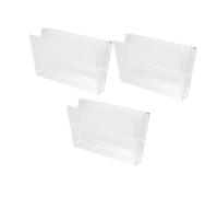 Hoement 3pcs Vinyl Storage Box for Cassette Tapes Plastic Cassette Tape Cases Recorder Holder