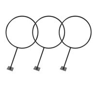 Hoement 3pcs Wall Mount Basketball and Volleyball Holder Iron Ball Display Rack with Convenient Installation for Exhibition Hall and Slat Wall Panels