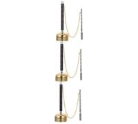 Hoement 3pcs Wooden Fish Chime Buddhist Temple Ritual Tool Stress Relief Healing Instrument