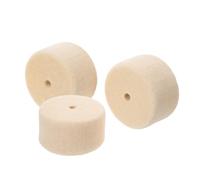 Hoement 3Pcs Wool Felt Bass Drum Pedal Beater Pads for Jazz Drum Pedal, Percussion Instrument Accessory Set, Suitable for Beginner Musicians and Live Studio Performance