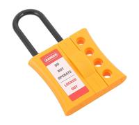 Hoement 4 Hole Nylon Lockout Tagout Hasp for Electrical Panel and Valve Lockout in Industrial Maintenance with Group Access Control