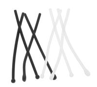 Hoement 4 Pairs Silicone Glasses Ear Cushions Anti-slip Temple Tips Comfortable Non-slip Grips for Eyeglasses Accessories Versatile Fit for Daily Use