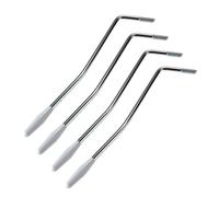 Hoement 4pcs 5mm/6mm Electric Guitar Tremolo Arm Set White Handle Single Vibrato Whammy Bar Compatible Style Guitar for Performance and Studio Use