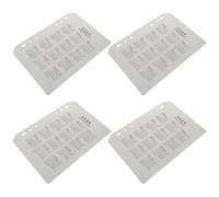 Hoement 4pcs A5 Loose Leaf Binder Dividers with 6 Holes Design, Waterproof Plastic Notebook Separators with Smooth Edges for Daily and Campus Use