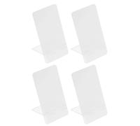 Hoement 4pcs Acrylic Memo Boards Desktop Note Boards Easy to Write and Erase Creative for Home and Café Shop