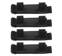 Hoement 4pcs Adjustable Utensil Strap for Weak Hand Grip Adaptive Cuff Holder for Spoon Fork Chopsticks Reusable Non-slip Eating Aid for Seniors Arthritis Mobility Users