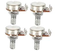 Hoement 4pcs Audio Potentiometer Linear Taper Replacement for Electric Guitar Compact Design for Volume and Tone Control Construction