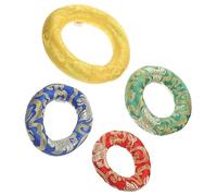 Hoement 4pcs Buddha Music Bowl Mat Meditation Cushion Meditation Bowl Pillow Felt Pad Handmade Cushion Pillow Fabric Singing Cotton Random Color