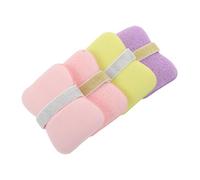 Hoement 4pcs Exfoliating Soap Bags Shower Sponge for Body with Texture Soap Saver Bath Scrubber Pads for Dead Skin Removal Quick-Dry Soft Mesh Sponges for Men and Women