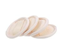 Hoement 4pcs Facial Wash Pads for Gentle Exfoliation Loofah Scrubber for Cleansing and Makeup Removal for Travel and Daily Use Soft and Water-absorbing Face Cleaning Accessories