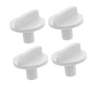 Hoement 4pcs Freezer Thermostat Switch Fridge Knob Replacement Temperature Controller Switch Thermostat Control Knob Fridge Control Freezer Part Temp Abs White