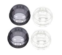 Hoement 4pcs Gas Stove Hob Covers Switch Protective Cover Kitchen Safety Guard Non-Sticky Installation