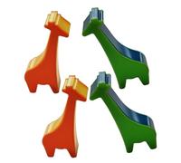 Hoement 4pcs Giraffe Shaker Early Educational Musical Percussion Toys for Boy Girl Fun Maracas for Cognitive Development and Music Learning for Parties and Preschool Activities