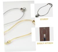 Hoement 4pcs Heavy Duty Lamp Shade Harp Brackets with Decorative Ball Finials Sturdy Lamp Harp Final Supports for Living and Office Use