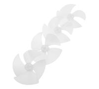 Hoement 4pcs Heavy Duty Microwave Motor Fan Blade Quiet Plastic Cooling Fan Replacement for Household Indoor Appliances Easy Install Noise Reduction Fit