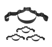 Hoement 4pcs High Chair Straps Wide Black Safety Harness for Strollers Dining Booster Seats Portable Replacement Belts for Travel and Gatherings