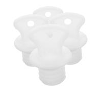 Hoement 4Pcs Hot Water Bag Sealing Plug Rubber Stopper Lid Warm Water Bottle Topper Leakproof Heat Sealer Caps Replacement Accessories for