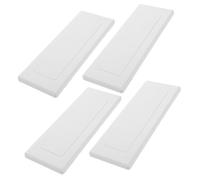 Hoement 4pcs Large Plastic Electrical Panel Cover Plates Protective Outlet Blank Wall Plates for Junction Box Wire Safety Dustproof Design