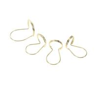 Hoement 4pcs Metal Butterfly Guitar Finger Picks Wire Style Thumb Plectrum for Finger Protectors Bass Players