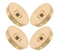 Hoement 4pcs Metal French Horn Bottom Caps Replacement Parts for Musicians Bands and Professionals Easy Installation Secure Fit Enhanced Sound Performance