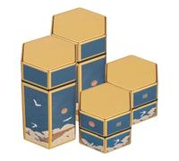 Hoement 4pcs Metal Storage Boxes 50g Refillable Tobacco Cases with Airtight Tinplate Canisters Impact Resistant Cigarette Containers for Office on The Go