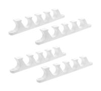 Hoement 4pcs Outdoor Chaise Lounge Brackets Adjustable Back Support Connectors Plastic Strips Replacement Parts for Patio Garden Recliners