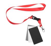 Hoement 4pcs Portable White Balance Cards for Photography Acrylic Grey and White Exposure Reference Calibration Cards with Double-sided Smooth and Textured Surfaces and Lightweight for