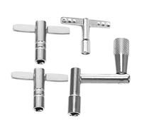 Hoement 4pcs Professional Drum Tuning Kit Drum Keys Humanized Design Tuning Tools Compact for Easy Storage