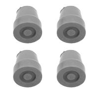Hoement 4pcs Quad Cane Rubber Tips Replacement Rubber Replacement Cane Tip Enhanced Stability Easy to Install Suitable for Leg Diameter Portable Use Seniors Elderly Grey