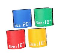 Hoement 4pcs Silent Belt for Drum Cymbal Mute Set Practice Belt for Drum Accessory Use Elastic Material for Hi-hat Parts