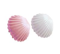 Hoement 4pcs Simulation Shell Photography Props for Home Adornment Storage Candy Box Office Decor for Shell Collection Box and Photo Case