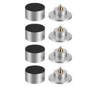 Hoement 4pcs Speaker Shock Absorber Pads Vibration Isolation Feet Sound Dampening for Bookshelf Speaker Stand Amplifiers Recorder