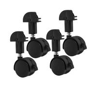 Hoement 4pcs Stroller Replacement Wheels Plastic Swivel Casters for Office Chair Desk Cabinet Shelf Safe Easy Install Quiet