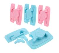 Hoement 4pcs Sturdy Plastic Boy Girl Safety Locks Cabinet Locks for Dresser Freezer Cupboard Prevent Fingers from Getting Pinched