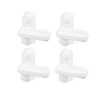 Hoement 4Pcs T Shaped Security Sash Blockers, Zinc Alloy Window Locks for Upvc Windows and Doors, Extra Security, Easy to Operate